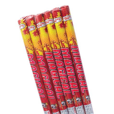 Roman candle with five magical balls